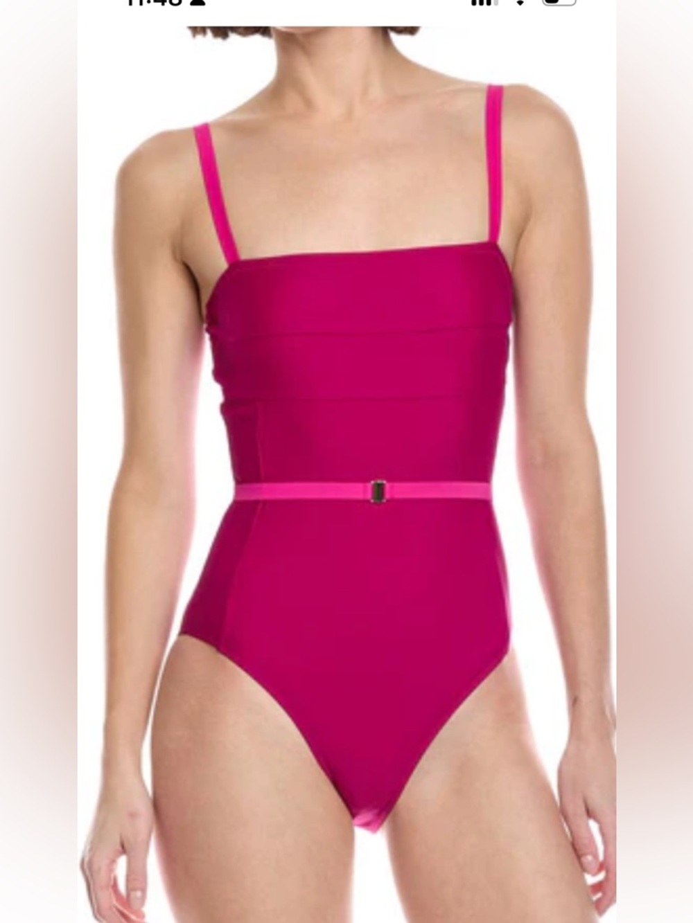 Summersalt Pink Belted One Piece Bathing Suit